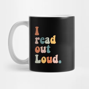 bookworm gift reading books out loud Mug